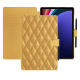 Custodia in pelle Samsung Galaxy Tab S9+ - Or Maïa - Couture ( Pantone 871C ) 