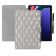 Housse cuir Samsung Galaxy Tab S9+ - Platinium - Couture ( Pantone 877C ) 