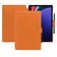 Housse cuir Samsung Galaxy Tab S9+ - Orange PU ( Pantone #ff9351 )
