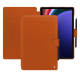 가죽 커버 Samsung Galaxy Tab S9+ - Orange vibrant ( Pantone #e36b39 ) 