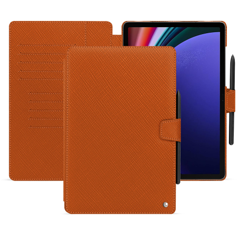 用高级保护罩保护您的Galaxy Tab S9+Orange vibrant ( Pantone #e36b39 ) 