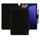 Samsung Galaxy Tab S9+ leather case - Noir Veggie ( Noir / Black) 