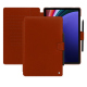 Housse cuir Samsung Galaxy Tab S9+ - Orange Veggie ( Pantone #cb6015 ) 