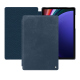 Capa em pele Samsung Galaxy Tab S9+ - Jean vintage ( Pantone #2f414f  ) 