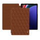 Custodia in pelle Samsung Galaxy Tab S9+ - Marron - Couture ( Nappa - Pantone #8B4720 ) 