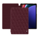 Custodia in pelle Samsung Galaxy Tab S9+ - Lie de vin - Couture ( Pantone #412234 ) 