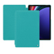 Samsung Galaxy Tab S9+ leather case - Bleu fluo