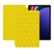 Lederschutzhülle Samsung Galaxy Tab S9+ - Jaune fluo - Couture ( Pantone #c9ff57 ) 