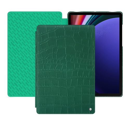 Custodia per Samsung Galaxy Tab S9+ | Eleganza e funzionalità insiemeCrocodile pino ( Pantone #173F35 ) 