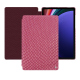 Samsung Galaxy Tab S9+ leather case - Serpent ciclamino ( Pantone #9E4C6E ) 