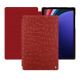 Custodia in pelle Samsung Galaxy Tab S9+ - Autruche ciliegia ( Pantone #a4343a ) 