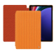 Lederschutzhülle Samsung Galaxy Tab S9+ - Abaca arancio ( Pantone #d77540 )