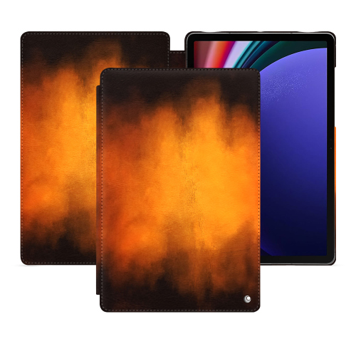 Housse Samsung Galaxy Tab S9+ | Élégance et fonctionnalité réuniesFauve Patine
