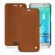 Capa em pele Samsung Galaxy S6 Edge Plus - Marron ( Nappa - Pantone 1615C ) 