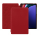 Housse cuir Samsung Galaxy Tab S9+ - Rouge PU ( Pantone #d50032 )