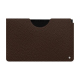 Samsung Galaxy Tab S9+ leather pouch - Castan esparciate ( Pantone #824F2A )