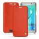 Samsung Galaxy S6 Edge Plus leather case - Papaye ( Pantone 180C ) 