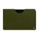 Samsung Galaxy Tab S9+ leather pouch - Castan esparciate ( Pantone #824F2A )