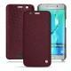 Funda de piel Samsung Galaxy S6 Edge Plus - Lie de vin ( Pantone 5115C ) 