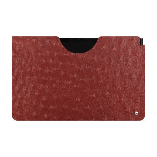 Tasche für Galaxy Tab S9+ | Ein hochwertiges ErlebnisAutruche ciliegia ( Pantone #a4343a ) 