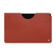 Samsung Galaxy Tab S9+ leather pouch - Castan esparciate ( Pantone #824F2A )