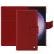 Samsung Galaxy S24 Ultra leather wallet case - Tomate ( Pantone #a61715 ) 