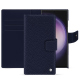 Samsung Galaxy S24 Ultra leather wallet case - Cobalt ( Pantone #2b253f ) 