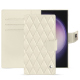 Funda de piel para cartera Samsung Galaxy S24 Ultra - Blanc - Couture ( Nappa - White ) 