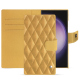 Capa de couro para carteira Samsung Galaxy S24 Ultra - Or Maïa - Couture ( Pantone 871C ) 