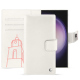 Samsung Galaxy S24 Ultra leather wallet case - Blanc escumo ( Pantone #D6D6D1 )