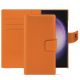 Custodia in pelle Samsung Galaxy S24 Ultra - Orange PU ( Pantone #ff9351 )