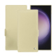 硬质真皮保护套 Samsung Galaxy S24 Ultra - Beige ( Nappa - Pantone #ceb888 ) 