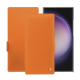 Housse cuir Samsung Galaxy S24 Ultra - Orange ( Nappa - Pantone #ff9351 ) 