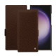 Samsung Galaxy S24 Ultra leather case - Châtaigne ( Pantone #1b1107 ) 