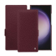 Samsung Galaxy S24 Ultra leather case - Lie de vin ( Pantone #412234 ) 
