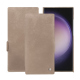 Samsung Galaxy S24 Ultra leather case - Taupe vintage ( Pantone #bda790 ) 