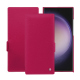 Samsung Galaxy S24 Ultra leather case - Rose fluo ( Pantone #ff16b4 ) 