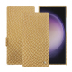 Housse cuir Samsung Galaxy S24 Ultra - Serpent sabbia ( Pantone #D2BA92 )