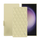 Lederschutzhülle Samsung Galaxy S24 Ultra - Beige - Couture ( Nappa - Pantone #ceb888 ) 