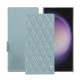 Samsung Galaxy S24 Ultra leather case - Bleu ciel - Couture ( Nappa - Pantone #abcae9 ) 