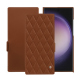Funda de piel Samsung Galaxy S24 Ultra - Marron - Couture ( Nappa - Pantone #8B4720 ) 