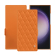 Funda de piel Samsung Galaxy S24 Ultra - Orange - Couture ( Nappa - Pantone #ff9351 ) 