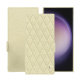 硬质真皮保护套 Samsung Galaxy S24 Ultra - Ivoire - Couture ( Pantone #d6d6c6 ) 