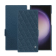 Lederschutzhülle Samsung Galaxy S24 Ultra - Indigo - Couture ( Pantone #1f4565 ) 