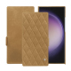 Funda de piel Samsung Galaxy S24 Ultra - Sable vintage - Couture ( Pantone #9b7340 ) 