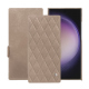 Capa em pele Samsung Galaxy S24 Ultra - Taupe vintage - Couture ( Pantone #591d16 ) 