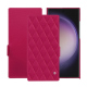Funda de piel Samsung Galaxy S24 Ultra - Rose fluo - Couture ( Pantone #ff16b4 ) 