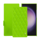 Custodia in pelle Samsung Galaxy S24 Ultra - Vert fluo - Couture ( Pantone #00ab5f ) 