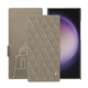 Funda de piel Samsung Galaxy S24 Ultra - Darboun sabla - Couture ( Pantone #BCB1A1 )