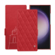 Capa em pele Samsung Galaxy S24 Ultra - Rouge troupelenc - Couture ( Pantone #AB191A )